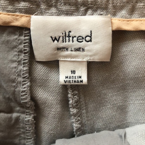 Wilfred Linen Blend Shorts w/Ties - Picture 4 of 7